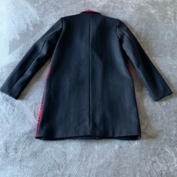 Gap red plaid lined driving coat - Picture 5 of 16